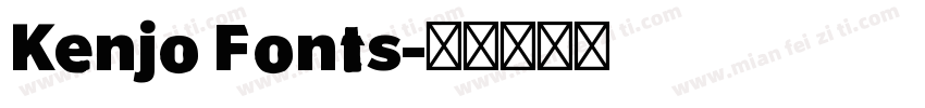 Kenjo Fonts字体转换